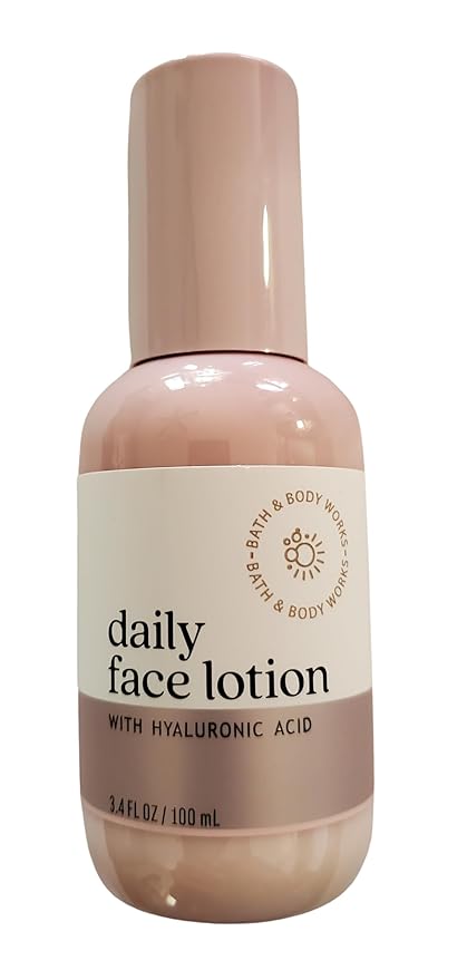Bath and Body Works Daily Face Lotion With Hyaluronic Acid 3.4 Ounces