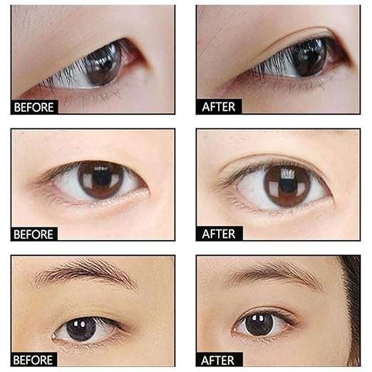 Natural Double Eyelid Pen Glue, 2-Pack Invisible Double Eyelid Styling Cream Long Lasting Liquid Eyelid Glue Eyelid Shaping Pen Gel Double Eyelid Serum Make Eyes Bigger