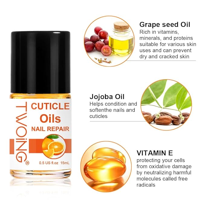 0.5FL.OZ Cuticle Oil, Nail Growth Oil Natural Lavender oil blended with jojoba oil, Vitamin E Nail Cuticle Oil for Repairs Cuticles Overnight Moisturizes and Strengthens Nails Cuticles