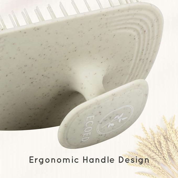 Scalp Massager Shampoo Brush,Scalp Scrubber for Dandruff Removal, Scalp Care Hair Brush Wet & Dry detangler for Men and Women. (Grey, 1pc- Soft for Short & Medium Hair)