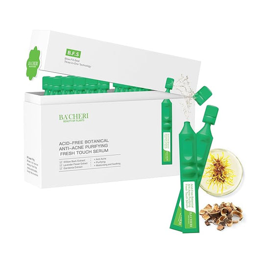 Acid-Free Botanical Anti-Acne Serum, Soothing Hydrates And Promotes Skin Healing Calms irritation and inflammation With Willow Bark, Lavender, Gardenia Extracts