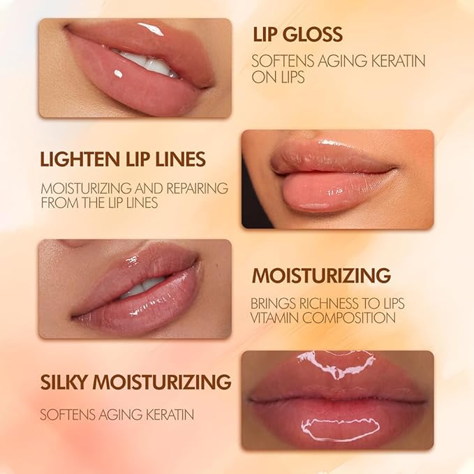 5PCS Bee Lip Balm Honey Pot，Mint&Juicy Peach&Watermelon&Cherry&Apple&Coconut Lip Mask Overnight Propolis Moisturizing Lip Balm Hydrating Prevention Dry and Crack Lip Scrubs Exfoliator Lip Wrinkle Care