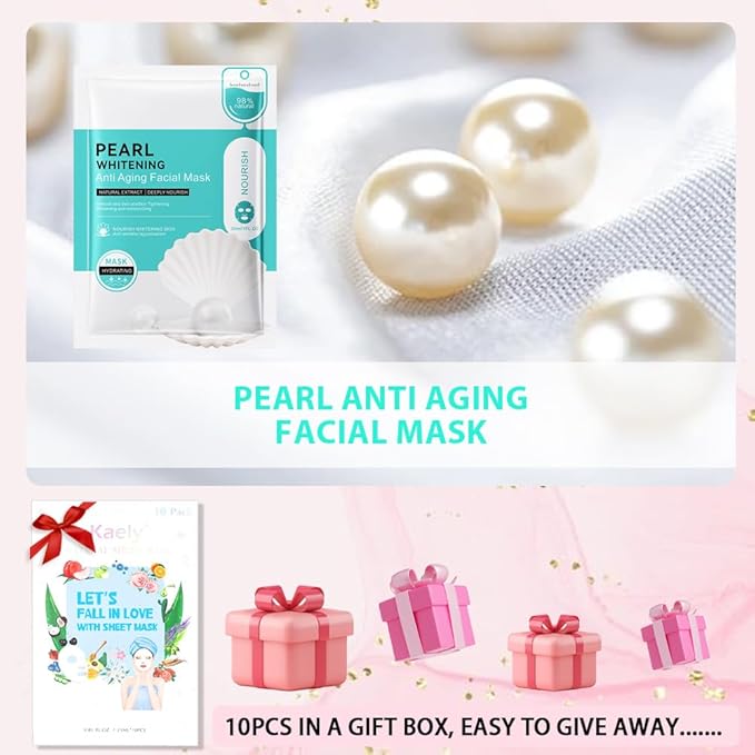 Variety Sheet Face Sheet Mask Skincare,Hydrating Spa Face Mask For Sensitive Skin,Moisturize,Nourish for All Skin Types,Natural Skin Care Spa Face Mask for Women Men Girls,Pack of 10