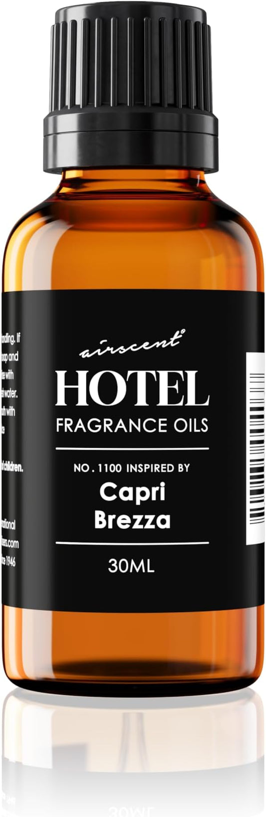 AirScent Capri Brezza Diffuser Oil - Volcano-Inspired Premium Fragrance Oil No. 1100 for Ultrasonic and Waterless Diffusers and Crafting - 30 ml, 1 fl oz Glass Bottle with Dropper