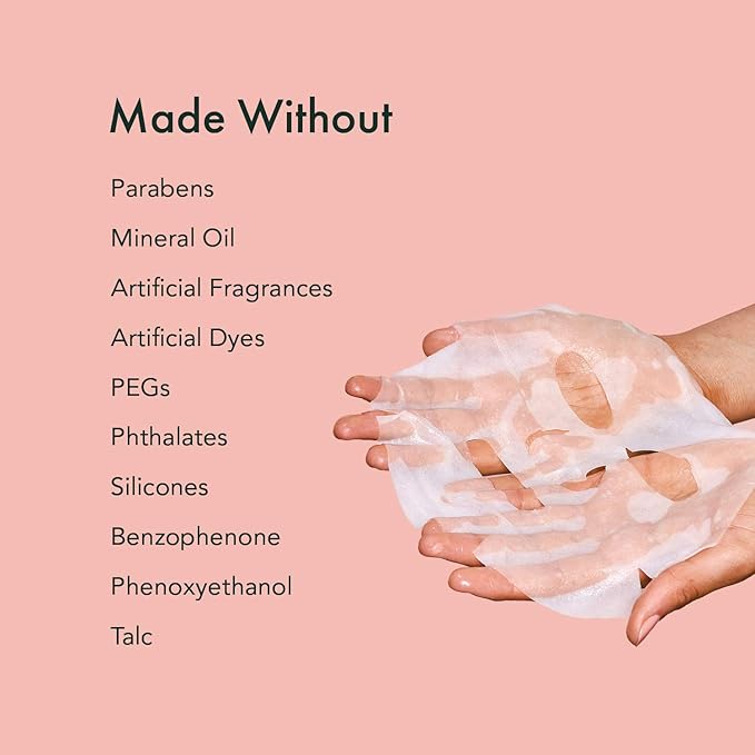 Rael Face Mask Skin Care, Bamboo Facial Mask Sheet Set - Variety Pack, Korean Skincare, All Skin Types, Gift Set (5 Hydration, 5 Vitamin C, 5 Collagen, 5 Tea Tree, 20 Sheets)