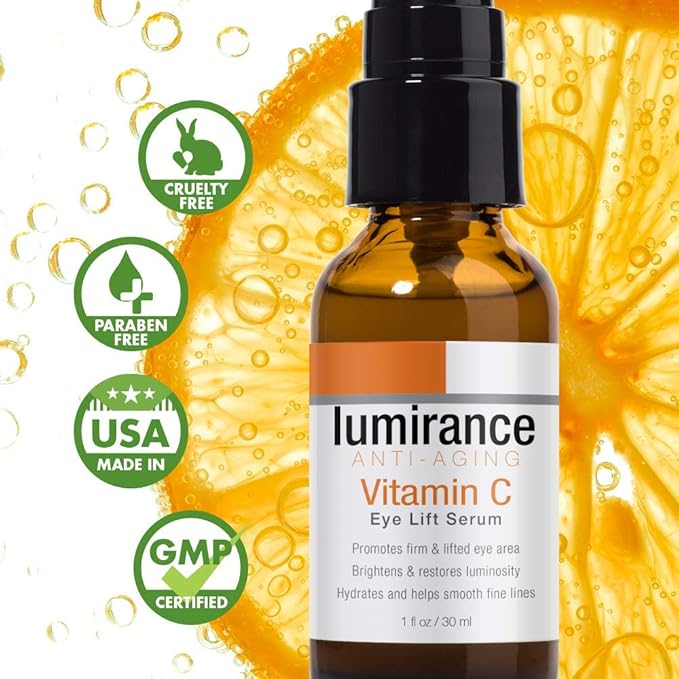Luminance Brightening Skin Care Set with Vitamin C Eye Lift and Anti-Aging Vitamin C Oil, 1 oz each