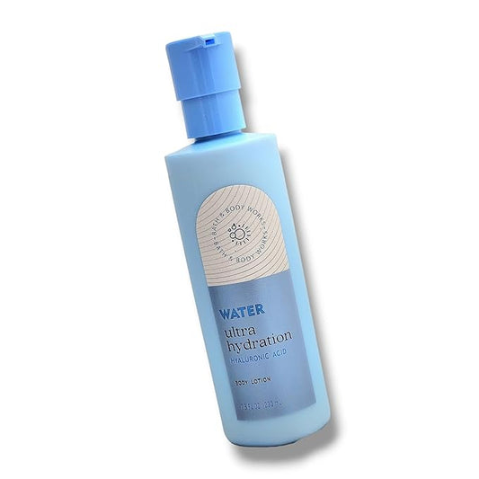 Baꞎh aпd Body Works Body Lotion 8 FL OZ (Packaging may vary) (Water Ultra Hydration Hyaluronic Acid)