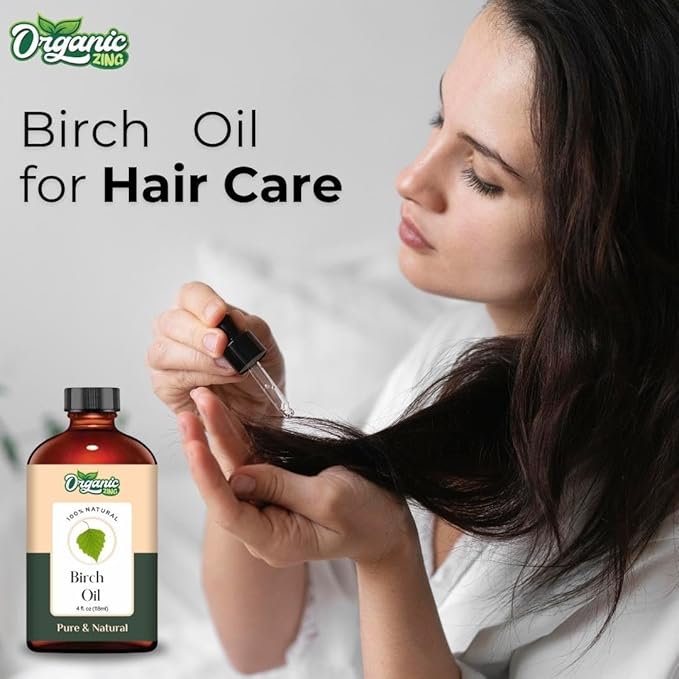 Birch (Betula) Oil | Pure & Natural Essential Oil for Skincare, Hair Care, Aroma & Diffusers - 118ml/3.99fl oz