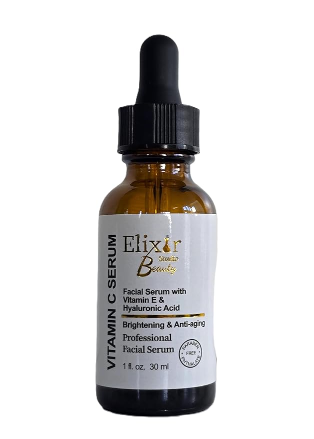 Dark Spot Correcting Vitamin C Serum for Face Skin Brightening with Vitamin E to Prevent Skin Aging & Hyaluronic Acid to Hydrate and Plump Wrinkles & Fine Lines