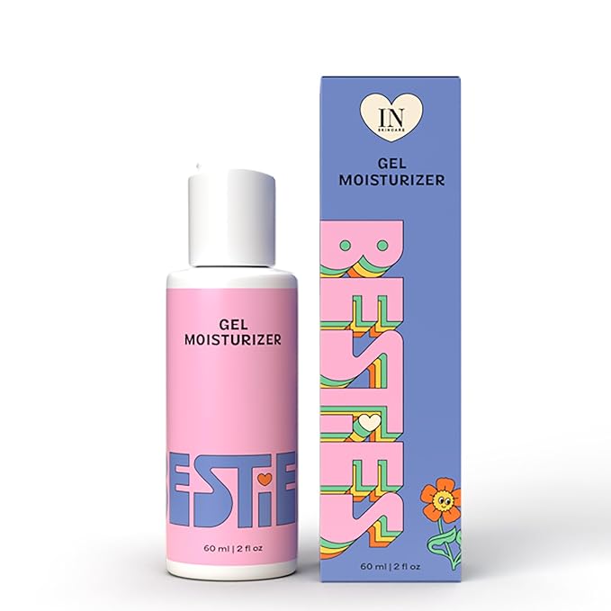 InstaNatural BESTIES Gentle Teen Gel Face Moisturizer | with Vitamin C, Hyaluronic Acid, Niacinamide | for Hydration, Smoothness, Even Skintone | Simple Skincare for Healthy Skin (for All Skin Types)