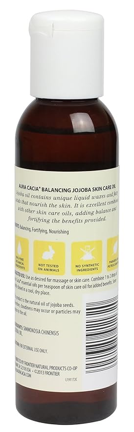 Aura Cacia Natural Skin Care Oil, Balancing Jojoba, 4 Fluid Ounce