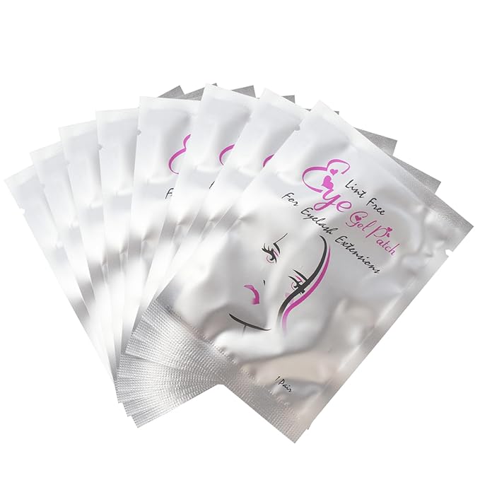 50 Pair V Shape Under Eye Gel Pads Hydrogel Eye Patches For Eyelash Extension, Lint Free Under Hydrogel Eye Mask Pads Lash Extension Supplies