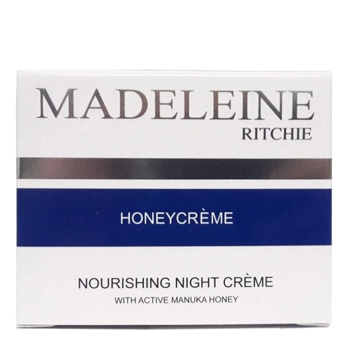 MADELEINE RITCHIE New Zealand HoneyCreme Nourishing Night Creme with Active Manuka Honey 3.4 fl.oz. Anti-Aging Night Firming Cream & Face Moisturizer