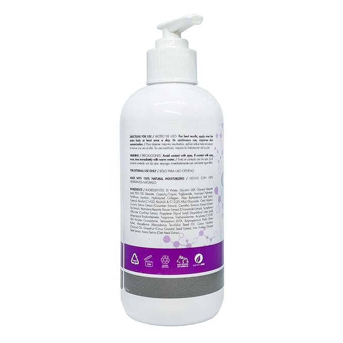 Colageina 10 Ultra Moisturizing Body Lotion (12 fl oz) - French Lavender - Non Greasy, Fast Absorbing, Anti-Aging, Daily Lotion Powered by Hydrolyzed Collagen