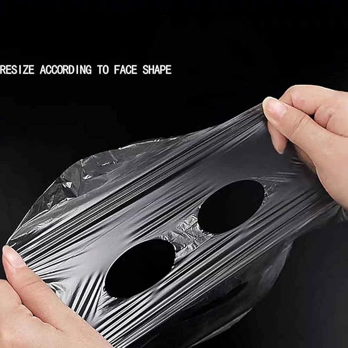 Facial Plastic Wrap,Disposable Plastic Mask, DIY Disposable Female Mask 100 Sheets,Lock In Water And Moisturize Persistently
