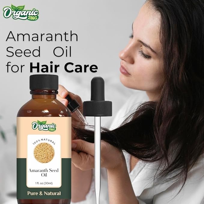 Amaranth Seed (Amaranthus) Oil | Pure & Natural Carrier Oil for Skincare, Hair Care & Massage - 30ml/1.01fl oz