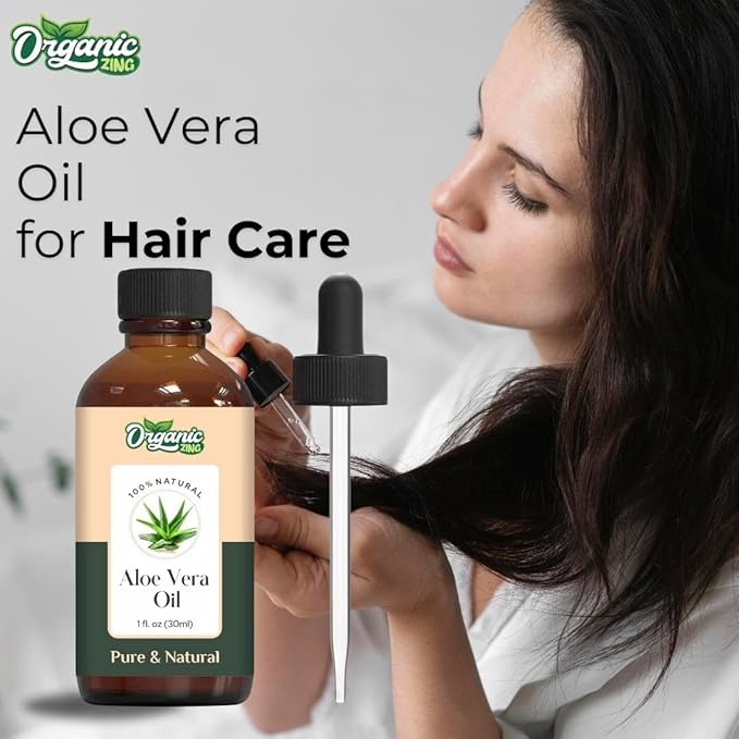 Aloe Vera Oil (Aloe barbadensis) | Pure & Natural Carrier Oil for Skincare, Hair Care & Massage - 30ml/1.01fl oz