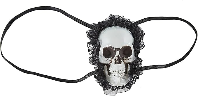 Halloween Punk Skull Eye Mask Dark Gothic Retro Skull Eye Patch Mask Lace Skeleton Single Eye Patch Prom Mask