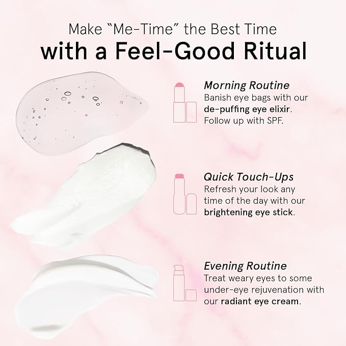 grace & stella Under Eye Brightener Roller - Travel Essentials - Retinol & Caffeine Eye Serum for Puffiness, Dark Circles, Wrinkles - Hydrating & Smoothing - Vegan Skincare (15ml / 0.51 fl oz)