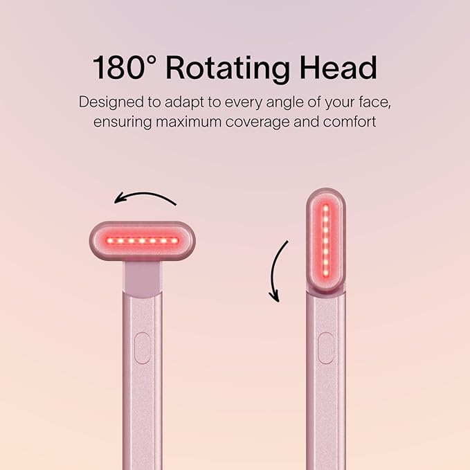 Solawave Skincare Wand & Serum – 4-in-1 Galvanic Current, Face Massager, & Red Light Therapy Wand – 1 Oz Activating Serum for Anti-Aging, Wrinkle Reduction, Face Lift & Hyperpigmentation Skin Care