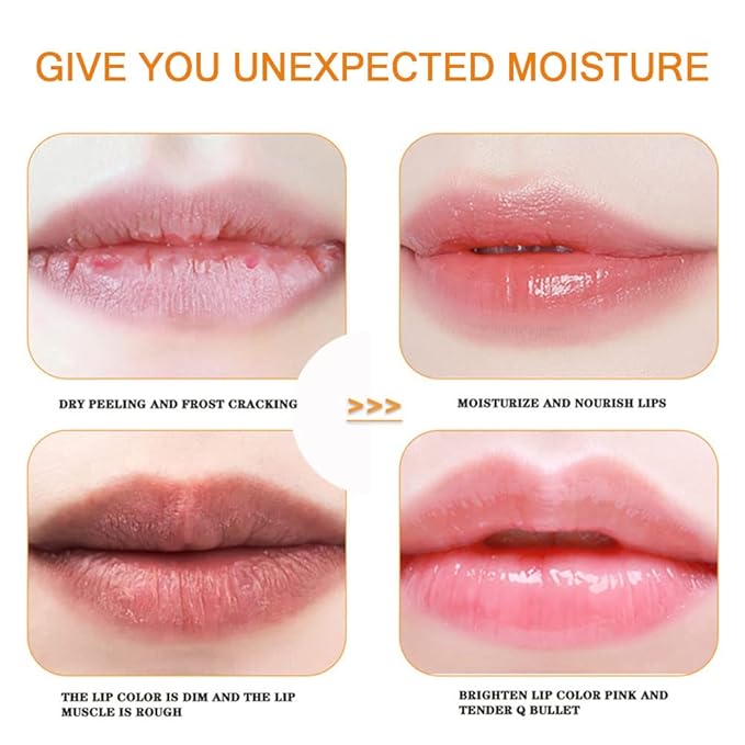 Charm Kiss 20Pc Moisturizing Lip Mask, Sleep Mask for Soft, Line-Free Lips - Orange