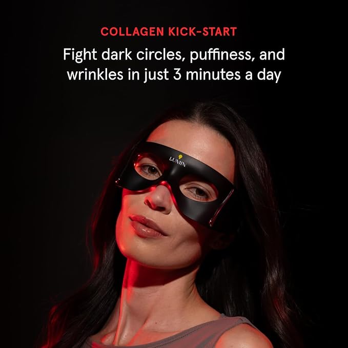 Luminator LED Eye Mask for Men and Women Skincare - Anti-Aging, Boost Collagen, Reduce Dark Circles & Wrinkles, Red Light Therapy for Under-Eye Treatment & Rejuvenation - Only 3 Minutes a Day