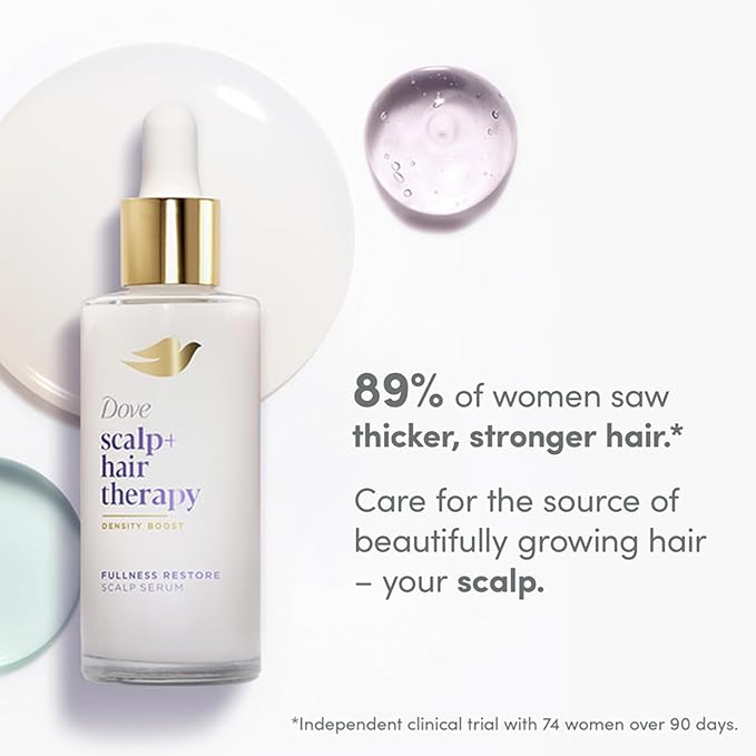 Dove Hair Serum Bundle – Bond Shield 10-in-1 Serum, Root Lift & Fullness Restore Therapy for Healthy Hair, Repair & Strengthening (3 Piece Set)