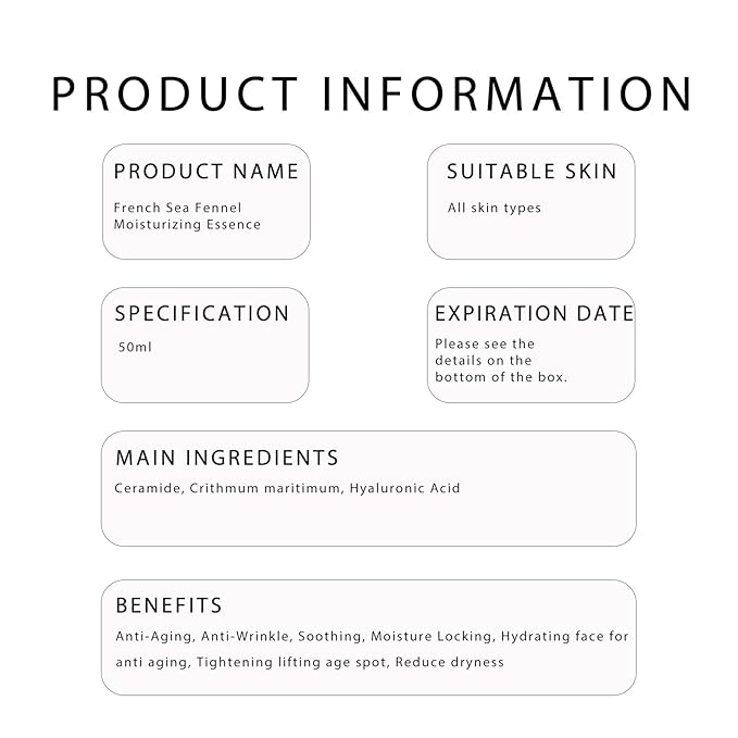 French Sea Fennel Ceramide Serum, Hydrates and Restores Skin Barrier, Formulated with Ceramides & Marine Sugar Lipids, Anti-Aging, Designed for Sensitive Skin, Fragrance Free - 1.69 Fl.oz