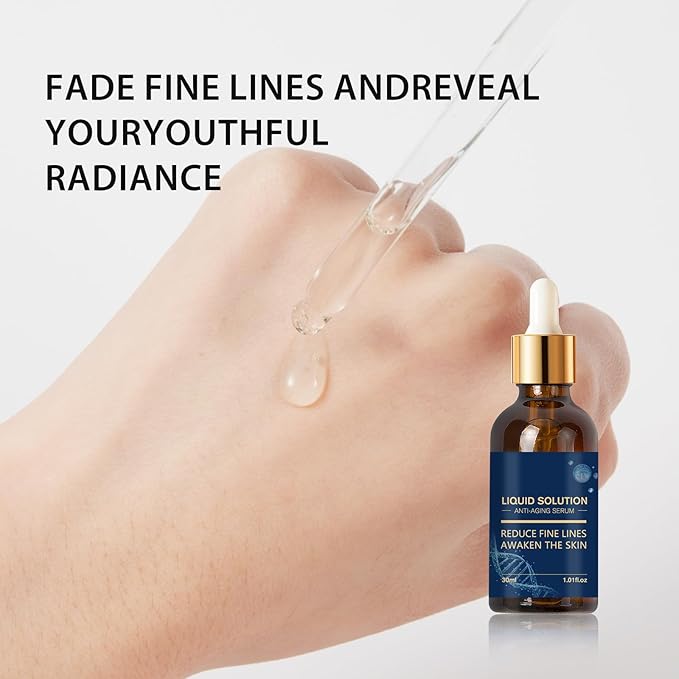 2 Pcs Anti-Wrinkle Serum，Face Moisturizing Serum，Reduces Wrinkles, Firms Skin, Deeply,Moisturizes and Nourishes Skin，1.01 FL OZ Each（2 pcs）