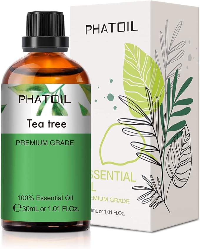 1.01FL.Oz Tea Tree Essential Oil, for Aromatherapy Diffusers, Humidifiers, Great for DIY Candle and Soap Making, Gift for Friend(30ML)