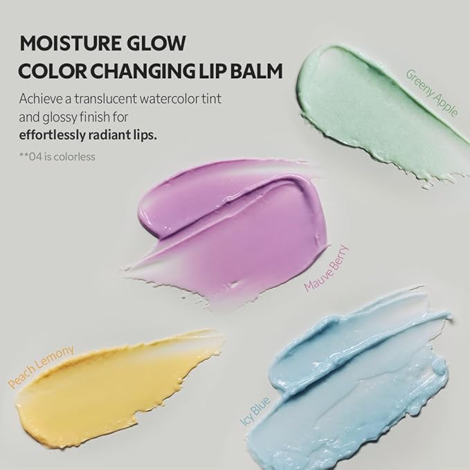 TIRTIR Water Mellow Lip Balm, 04 Greeny Apple, 0.11 Fl Oz – pH Color Changing Organic Korean Lip Care, Lightweight Deep Hydration Lip Moisturizer for Women Men, Paraben Free