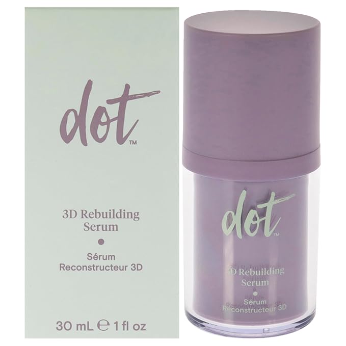 dot 3D Rebuilding Serum - Long Lasting Hydration - Daily Face Serum -Moisturizing & Brightening Skin - Menopause Skincare - For all Skin Types - Vegan - Sulfate Free - Travel Size - 1 oz