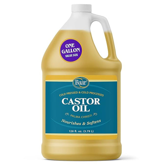 Baar Castor Oil, Gallon for Personal Care