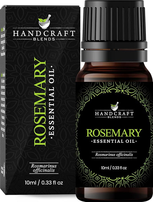 Handcraft Blends Rosemary Essential Oil - 0.33 Fl Oz - 100% Pure and Natural - Premium Grade Essential Oil for Diffuser and Aromatherapy