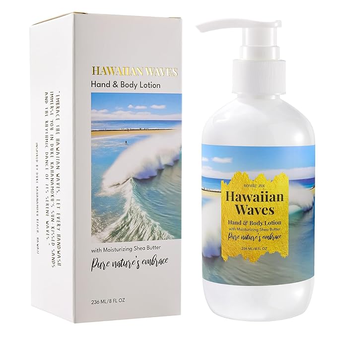 Duke Kahanamoku Beach Hawaiian Waves Hand & Body Lotion - Tidal Treasure Fragrance, 236ml (8 fl oz)