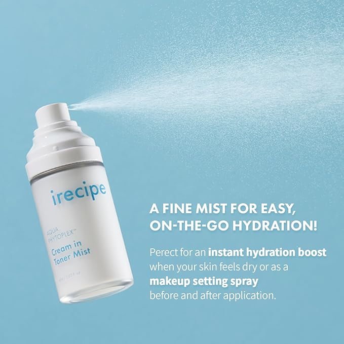 Aqua Phytoplex Cream in Toner Mist Long Lasting Deep Hydration, All-in-One Facial Mist for All Skin Type Unscented Clean Beauty, Vegan, Cruelty Free, Korean Skincare (60ml / 2.02 oz)