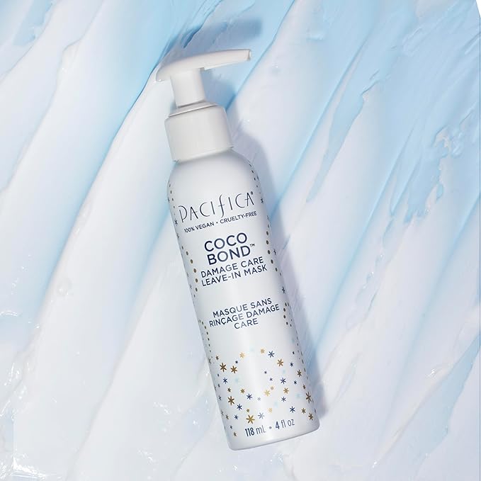 PACIFICA Beauty, Coco Bond Damage Care Leave-In Repair Mask Treatment, Dry & Damaged Hair from Bleach, Color, Chemical Services, Chlorine, & Heat, Coconut, Vegan