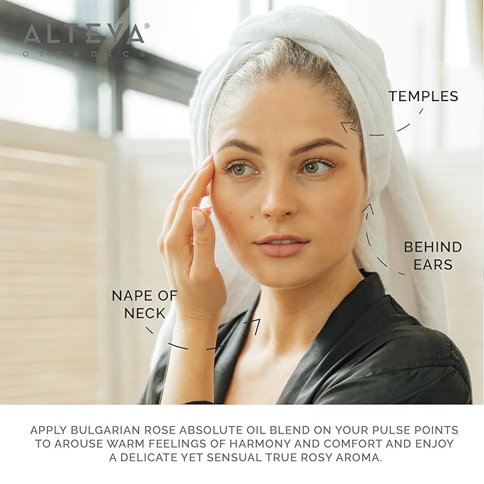 Alteya Bulgarian Rose Absolute Oil Rosa Damascena Multi-Use Oil Blend Excellent for Aromatherapy, Fragrance, Skincare and Massage Therapy 10mL