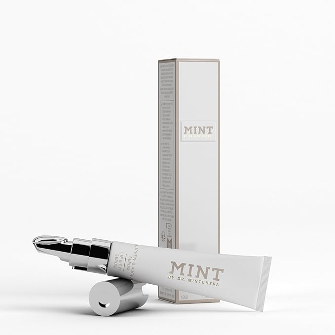 MINT Lip & Eye Serum (15 ml) – Anti-Aging Treatment with Jambú Extract, Betaine & Vitamin E – 96% Natural Ingredients – Vegan