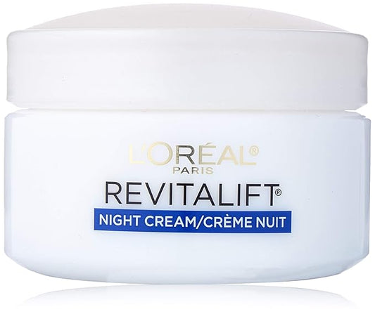 L'Oreal Paris, RevitaLift Anti-Wrinkle + Firming Night Cream Moisturizer 1.7 oz (Pack of 6)