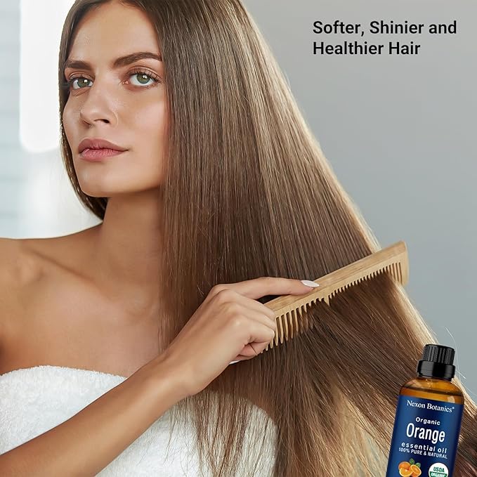 Organic Orange Essential Oil 30 ml - Pure, Natural Sweet Orange Oil for Diffusers, Aromatherapy & Skin Care - Undiluted, Cold Pressed Citrus Oils - Nexon Botanics