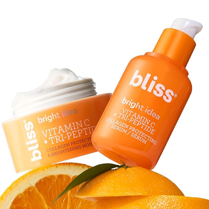 Bliss Brighten Up Moisturizer and Serum Duo - 1.7 Fl Oz - Brightening & Hydrating - All-Day Moisture, Daily Use - Clean - Vegan & Cruelty-Free