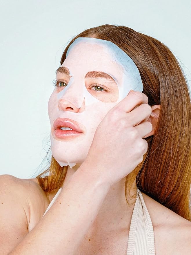 Anti-Wrinkle Face Masks (10-Pack) Korean Skincare Infused with Collagen, Green Tea, Glutathione, Niacinamide & Ceramide - Hydrating Solution for Smooth, Youthful Skin