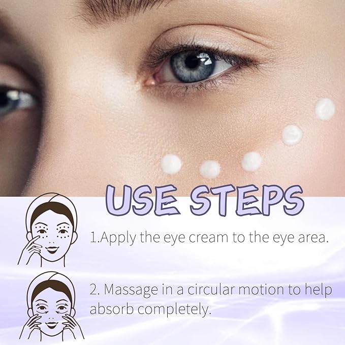 Collagen Eye Cream Anti Aging - Under Eye Cream for Dark Circles - Retinol Eye cream - Firming Eye Serum - for Puffiness and Bags Under Eyes - Smooth Eye Bags Treatment for Women