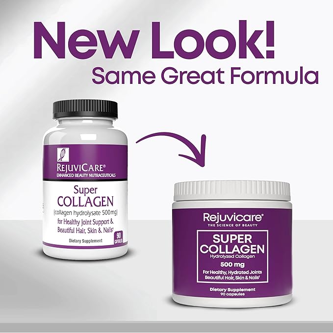 Super Collagen Capsules for Beauty, Healthy Joints, Hair, Skin, & Nails, 90 Servings, Multi, (N8745)