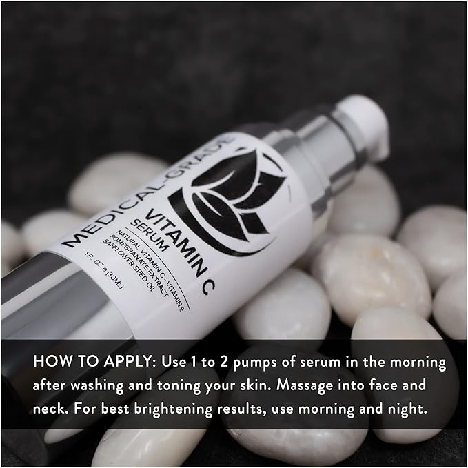 Microderm GLO - Vitamin C Serum, Professional Brightening Facial Skin Serum, with Advanced Collagen Boosting Anti-Aging Vitamin C & E, to Help Skin Look More Firm, Even Textured, and Radiant, 1 Oz