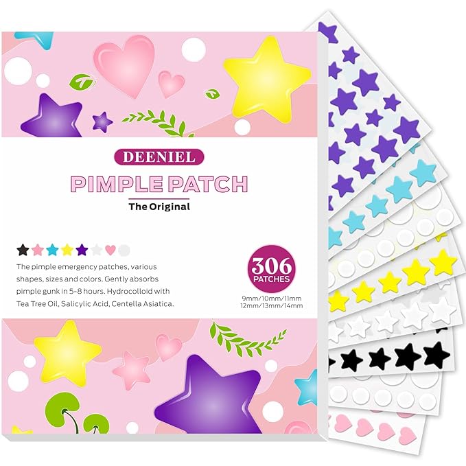Pimple Patches Thin Pimple Patches for Face Acne patches Acne Treatment for All Skin Types Unscented Vegan & Cruelty Free Hydrocolloid & Tea Tree Formula for Blemishes Redness & Pore Treatment