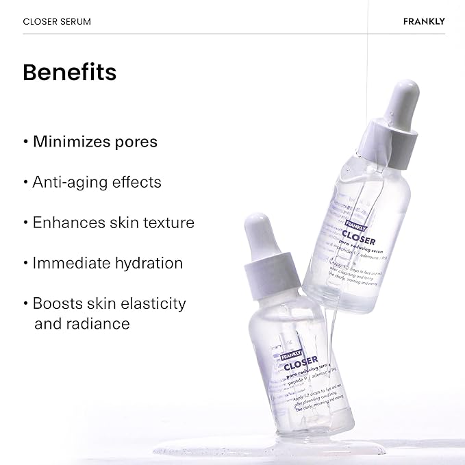 FRANKLY Pore Perfecting Set : Closer Serum, Toner Pads & Cleansing Oil | Deep Cleansing, Hydration, Pore Refining | For Sensitive, Oily & Acne-Prone Skin | Vegan & Fragrance-Free| Korean Skincare set
