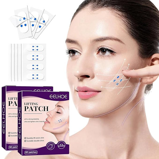 120PCS Invisible Face Lifter Tape, Makeup Instant FaceTapes, 2024 Upgraded Face Tape Lifting Invisible, Face Neck Lifter Tape for Double Chin Jowls Eyes Wrinkles Sagging Skin