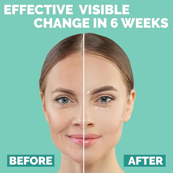 Microcurrent Facial Device - 6 in 1 Advanced Face Microcurrent Device - Rejuvenating Facial Microcurrent Device Anti-Aging Microcurrent Facial Devices Boost Skin Care Products Absorption (White Cream)